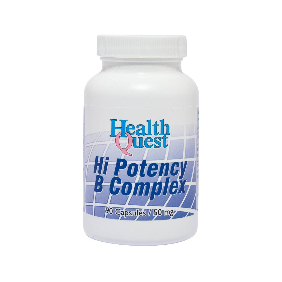 HealthQuest Hi Potency B Complex 50mg 90 Capsules - HealthQuest Ltd.