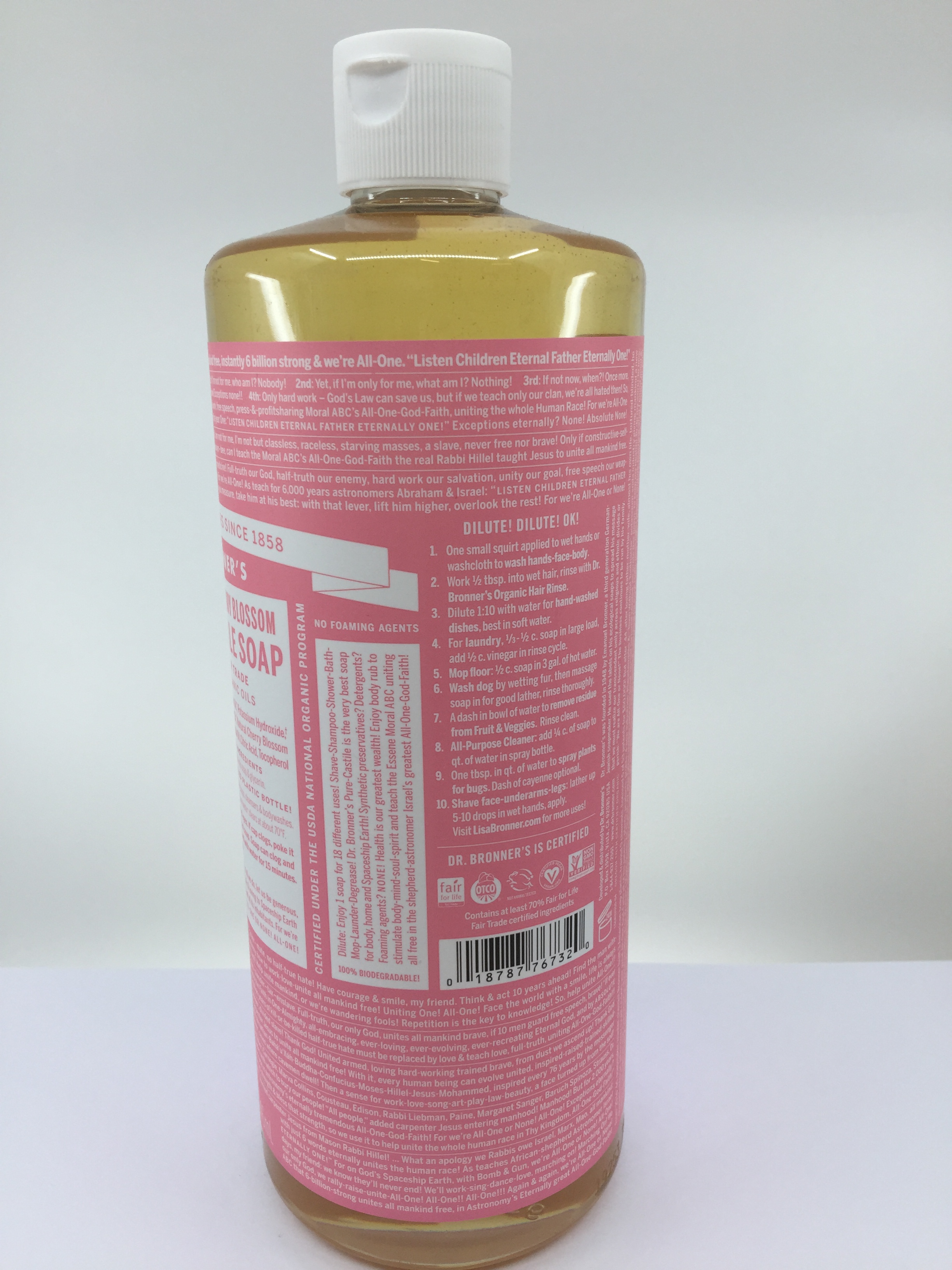 Dr. Bronner’s Organic Cherry Blossom Soap (L) 32oz HealthQuest Ltd.