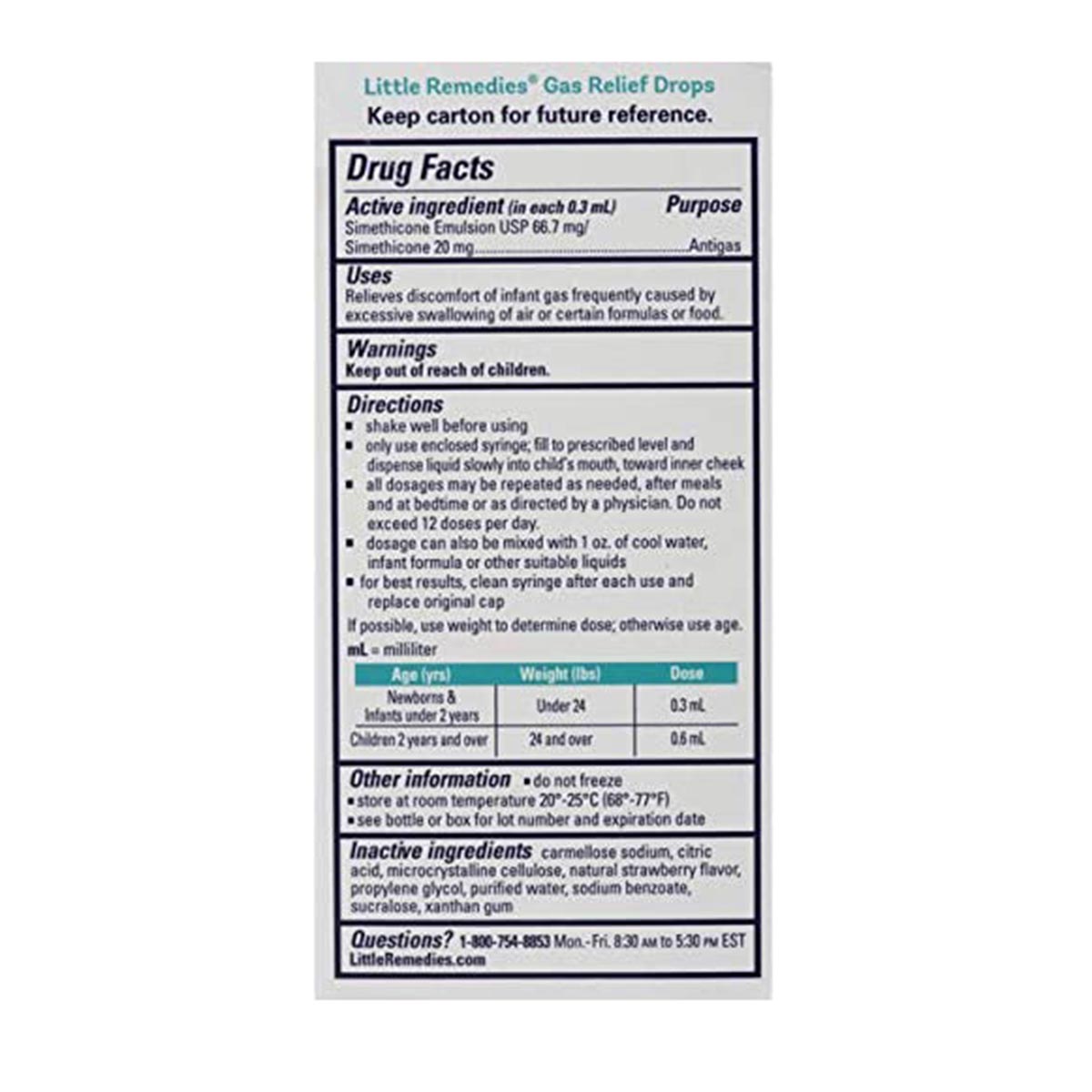 little remedies gas drops