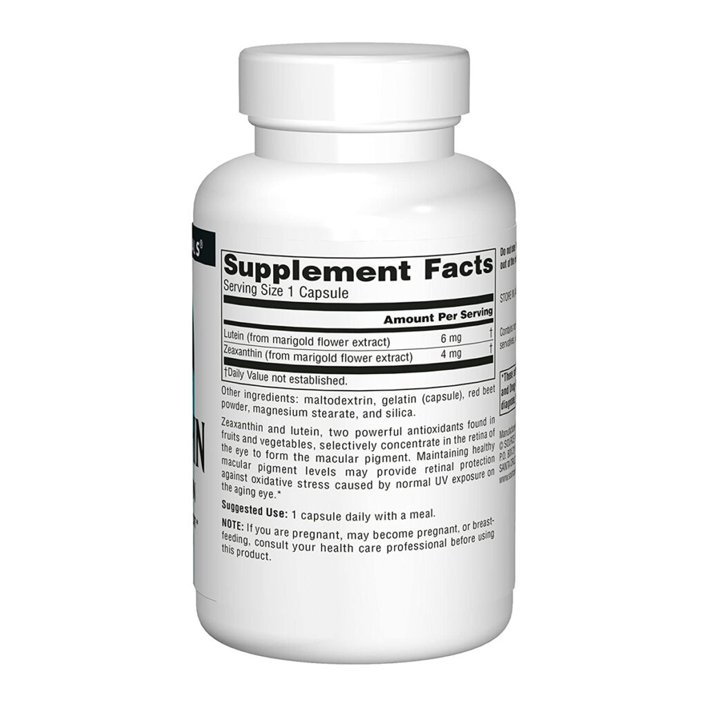 Source Naturals Zeaxanthin with Lutein 10mg 60’s HealthQuest Ltd.